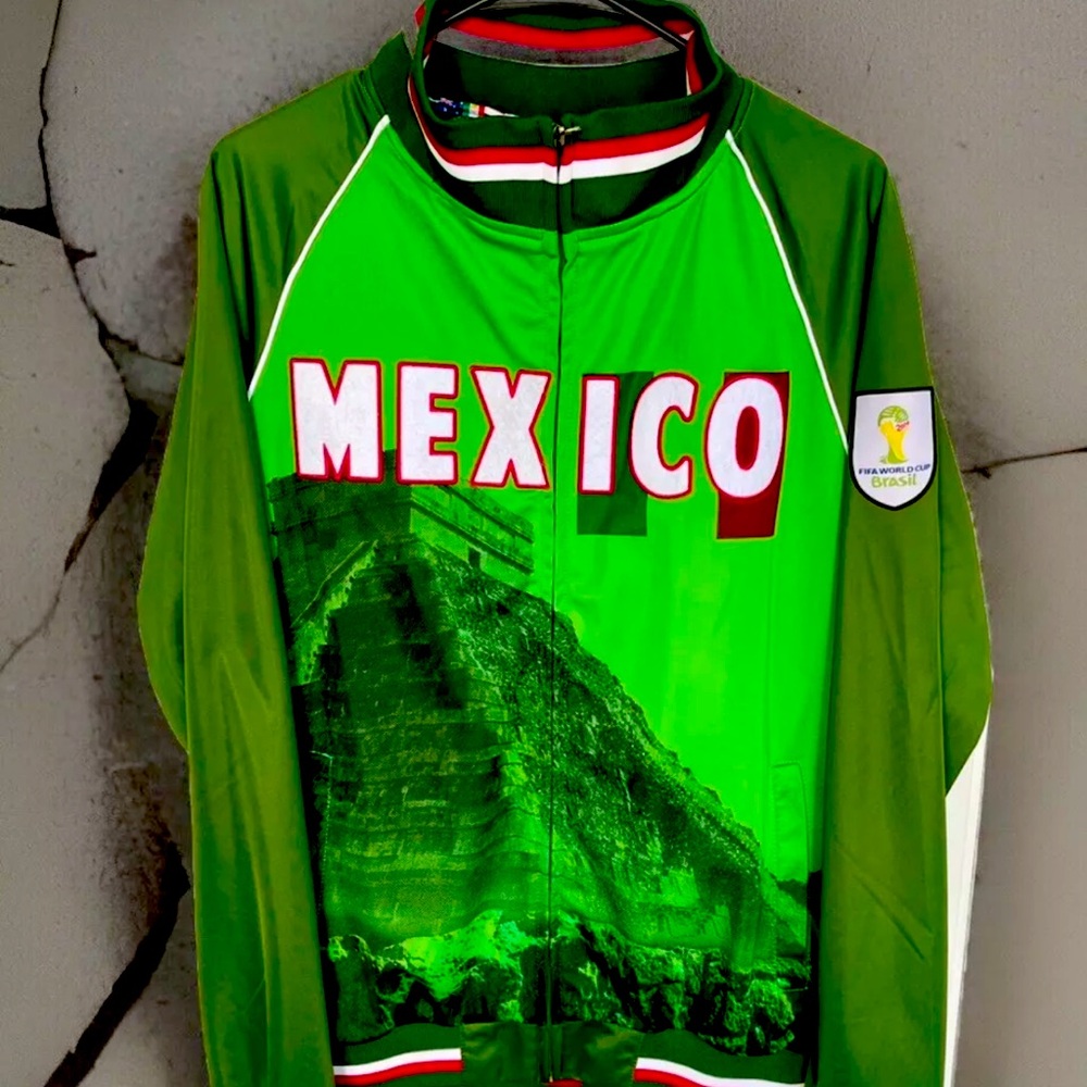 FIFA 2014 Brazil World Cup Mexico Green team Track jacket size medium